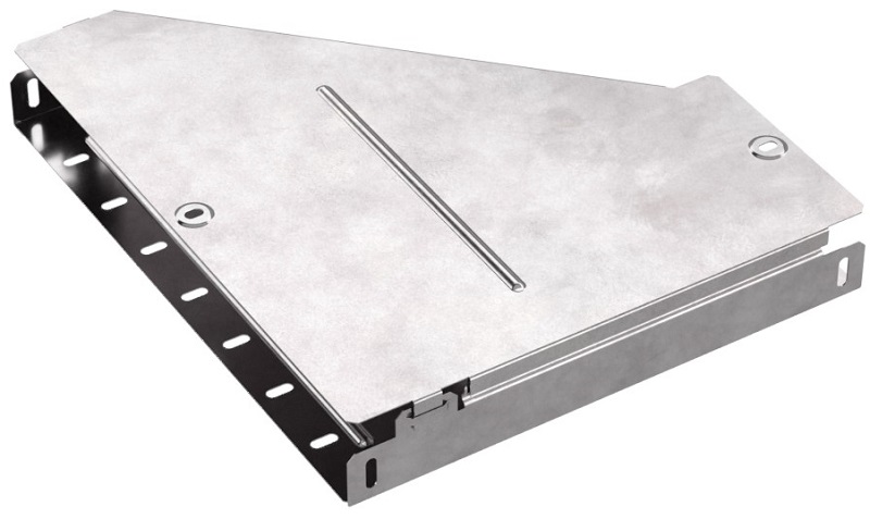 Переходник правый для лотка с крышкой Промрукав Стандарт 400х150х50 фото Переходник правый для лотка с крышкой Промрукав Стандарт 400х150х50 картинка